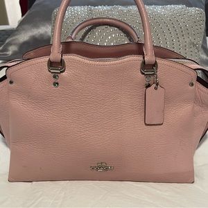 Leather Baby Pink Coach Purse